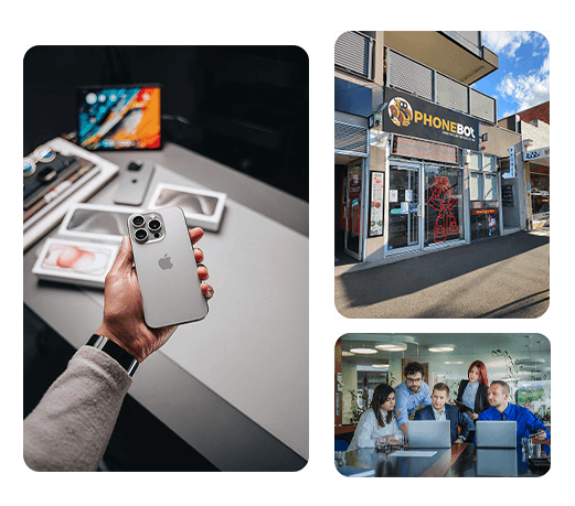 Hand holding refurbished smartphone